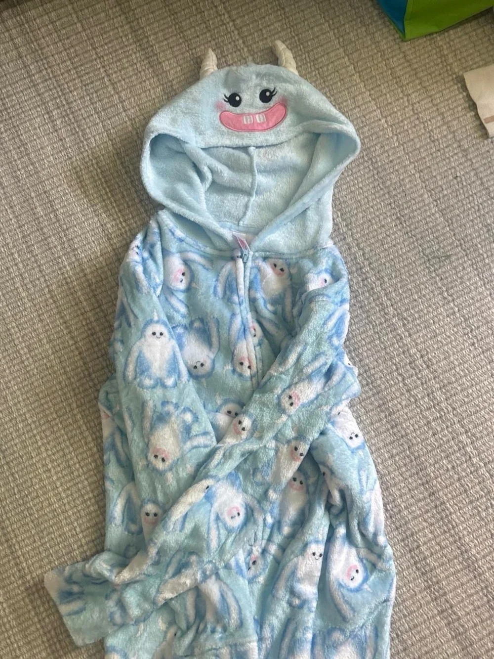 Justice Light Blue Yeti Onesie